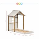 Ver imagem 3 de Cama Montessoriana Infantil Smile Yescasa Bege/Creme/Carvalho