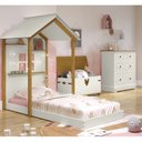 Ver imagem 1 de Cama Montessoriana Infantil Smile Yescasa Bege/Creme/Carvalho