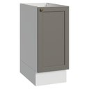 Ver imagem 1 de Balcão de Cozinha 35 cm 1 Porta (sem Tampo) Branco/Cinza Vik Madesa