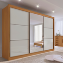 Ver imagem 1 de Guarda Roupa com Espelho Casal 3 Portas 6 Gavetas 100% Mdf Miami