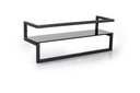 Ver imagem 1 de Rack de Parede com Porta-toalhas Preto - Linha Frame