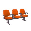 Ver imagem 1 de Cadeira em Longarina com 03 Lugares Linha Blenda Laranja