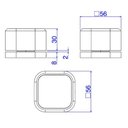 Ver imagem 2 de Acionamento Torneira Deca Mesa Quadrada You Inox 4991.inx105