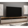 Rack para TV 2.2 Sublime Off White com Naturale - Gelius Móveis - 2