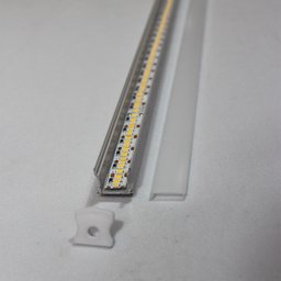 02 Perfil de Aluminio Embutir 1 Metro Slim 17.2x14.4mm - 5