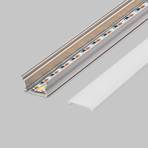 02 Perfil de Aluminio Embutir 1 Metro Slim 17.2x14.4mm