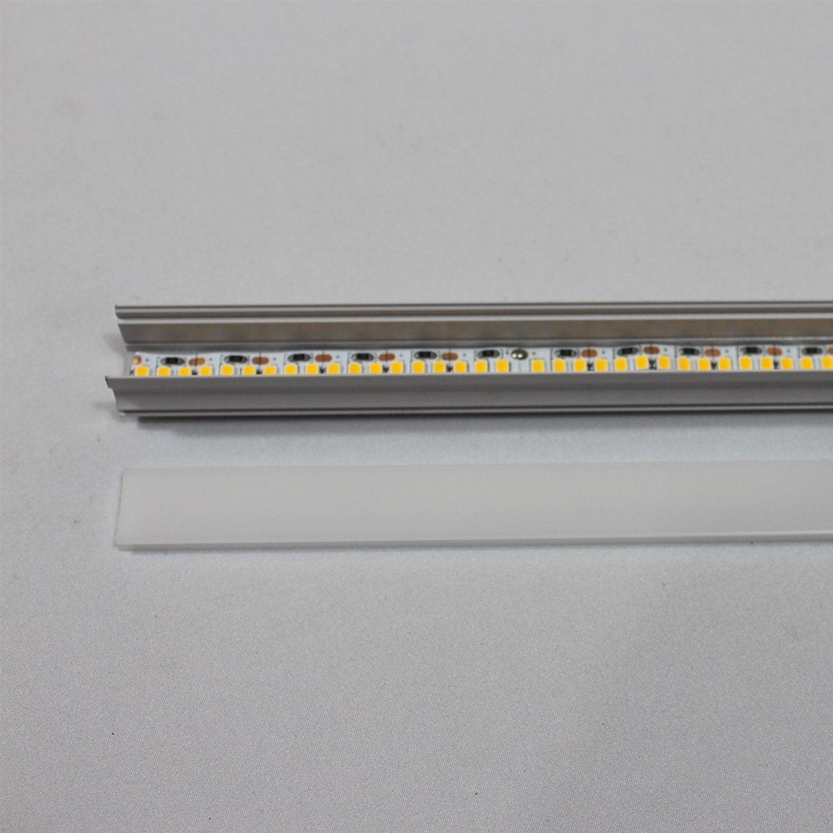 02 Perfil de Aluminio Embutir 1 Metro Slim 17.2x14.4mm - 6