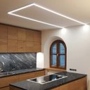 Ver imagem 6 de 02 Perfil de Aluminio Embutir 1 Metro Slim 17.2x14.4mm