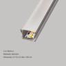 02 Perfil de Aluminio Embutir 1 Metro Slim 17.2x14.4mm - 2