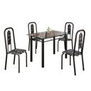 Ver imagem 2 de Conjunto de Mesa Tubular com 4 Cadeiras Lívia Preto