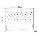 Ver imagem 4 de Cabeceira Cama Box Solteirão 98cm Florenza P02 Linho Cinza Claro - Mpozenato