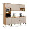 Conjunto Cozinha Compacta Carolina Jequitiba Off White - 4