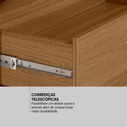 Guarda Roupa Casal 6 Portas e 3 Gavetas Himalaia - Amêndola Touch/off White - 6