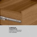 Ver imagem 6 de Guarda Roupa Casal 6 Portas e 3 Gavetas Himalaia - Amêndola Touch/off White