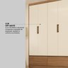 Guarda Roupa Casal 6 Portas e 3 Gavetas Himalaia - Amêndola Touch/off White - 8