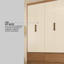 Ver mais imagens de Guarda Roupa Casal 6 Portas e 3 Gavetas Himalaia - Amêndola Touch/off White