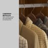 Guarda Roupa Casal 6 Portas e 3 Gavetas Himalaia - Amêndola Touch/off White - 7