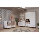 Ver imagem 1 de Quarto de Bebê Berço 2 Gavetas Cômoda 3 Gavetas 1 Porta Guarda Roupa 4 Portas 4 Gavetas Picolé Espre