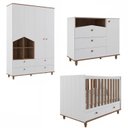 Ver imagem 2 de Quarto de Bebê Berço 2 Gavetas Cômoda 3 Gavetas 1 Porta Guarda Roupa 4 Portas 4 Gavetas Picolé Espre