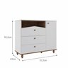 Quarto de Bebê Berço 2 Gavetas Cômoda 3 Gavetas 1 Porta Guarda Roupa 4 Portas 4 Gavetas Picolé Espre - 14