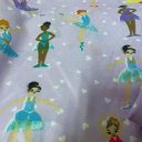 Ver imagem 3 de Jogo de Lençol Infantil 3 Peças 180 Fios Poliéster Estampado Corttex Rosa Bailarina