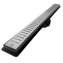 Ver imagem 1 de Ralo Linear Luxo Inox 304 Abre Fecha 5x90 Seca Box Banheiro com Tela Cocho Preto