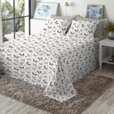 Ver imagem 2 de Jogo de Cama King Size 180 Fios Fiori - Borboleta (7380)