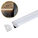 Ver imagem 1 de Perfil Alumínio Sobrepor Canto P/ Led 200cm 200cm