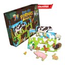 Ver imagem 2 de Brinquedo Jogo Das Formas Fazenda em Mdf +3 Anos Paper Toy