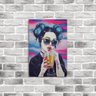 Placa Decorativa em MDF Garota Tomando Suco 20x30 - 2
