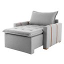 Ver imagem 2 de Poltrona do Papai Retrátil e Reclinável Base Madeira Maciça Paris