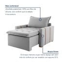 Ver imagem 5 de Poltrona do Papai Retrátil e Reclinável Base Madeira Maciça Paris