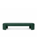 Ver imagem 2 de Recamier Luxo Decorativo Puff Fly 193cm Cama King Estofados:verde Courino Sintético