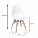 Ver imagem 4 de Kit 2 Cadeiras Infantil Base Madeira OR-1102