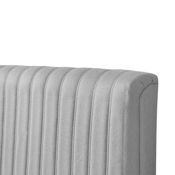 Cabeceira Cama Box Queen 1,60m Estofada Havai Linho Cinza - 4
