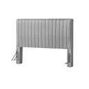 Ver imagem 2 de Cabeceira Cama Box Queen 1,60m Estofada Havai Linho Cinza