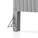 Ver imagem 5 de Cabeceira Cama Box Queen 1,60m Estofada Havai Linho Cinza