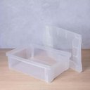 Ver imagem 5 de Caixa Organizadora Plástica Transparente 13,5L Ordene com Tampa Radical Color Média Organize