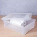 Ver imagem 4 de Caixa Organizadora Plástica Transparente 13,5L Ordene com Tampa Radical Color Média Organize