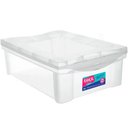 Ver imagem 1 de Caixa Organizadora Plástica Transparente 13,5L Ordene com Tampa Radical Color Média Organize