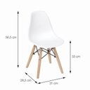 Ver imagem 4 de Kit com 2 Cadeiras Infantis PP Base Madeira OR-1102