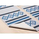 Ver imagem 2 de Jogo Tapete Nova Delhi Cinza 3 Peças Royal/Azul - Antiderrapante