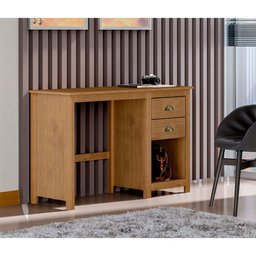 Escrivaninha 110cm Madeira Maciça 2 Gavetas Topázio 9138fn Freijó Finestra - 3