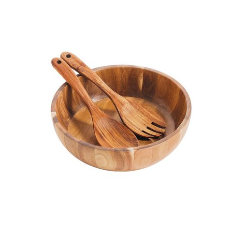 Conjunto Saladeira 3 Peças Acácia Wood Mimo