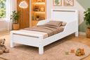 Ver imagem 3 de Mini Cama Infantil Branco com Colchão Estrutura Reforçada e Bordas Arredondadas