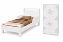 Ver imagem 6 de Mini Cama Infantil Branco com Colchão Estrutura Reforçada e Bordas Arredondadas