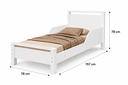 Ver imagem 5 de Mini Cama Infantil Branco com Colchão Estrutura Reforçada e Bordas Arredondadas