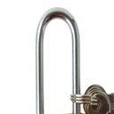 Ver imagem 3 de Cadeado Haste Longa 32mm Grande Portao Corrente Grade 3 Chaves Trava Latao Aco Profissional