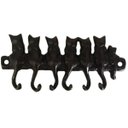 Ver imagem 2 de Porta Chaves Cabide Gatinhos Bronze Oxidado Decorações Casas