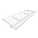 Ver imagem 1 de Prateleira Cremalheira 90x40cm Modelo com Tela e Cabideiro Comac - Branco